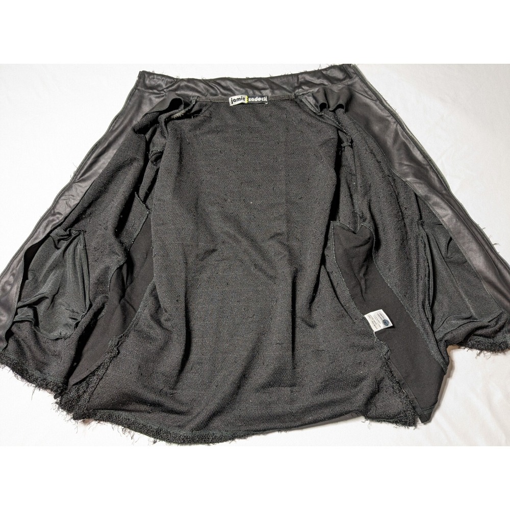JAMIE SADOCK Women XL Black Fringe Fuzzy Full Zip Long Sleeve Jacket - Picture 3 of 15
